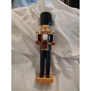Traditions Wooden Christmas Decor Hand Painted Toy Soldier Drummer Nutcracker. 3